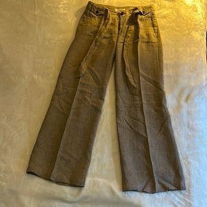 Banana republic Ryan linen straight leg pants size 6